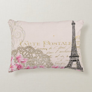 Hintergrund Vintage eiffel-Blume Dekokissen