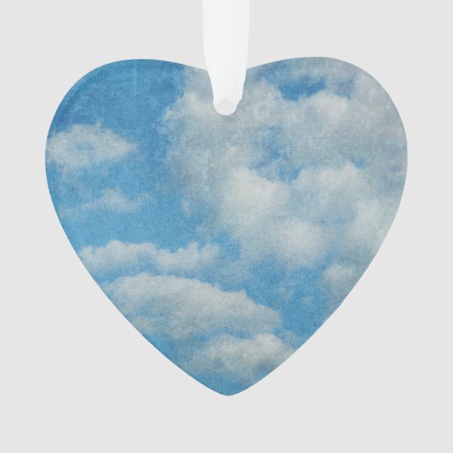 Hintergrund Vintager beklemmender Wolken Ornament (Vorderseite)