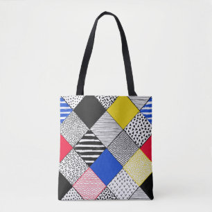 Hintergrund: Vögel, Polka Punkte. Tasche