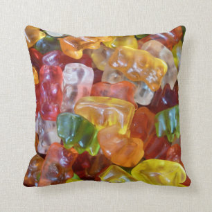 Hintergrund von Gummibären Kissen
