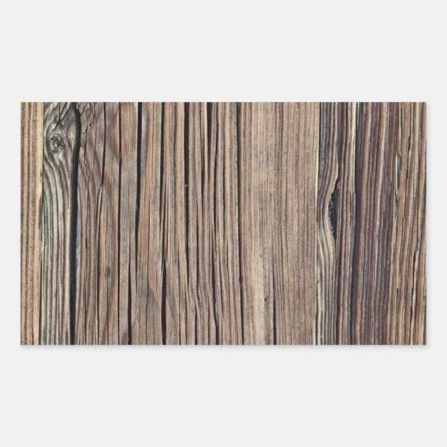 Hintergrund-Vorlage für die geschliffene Holzkörnp Rechteckiger Aufkleber (Vorderseite)