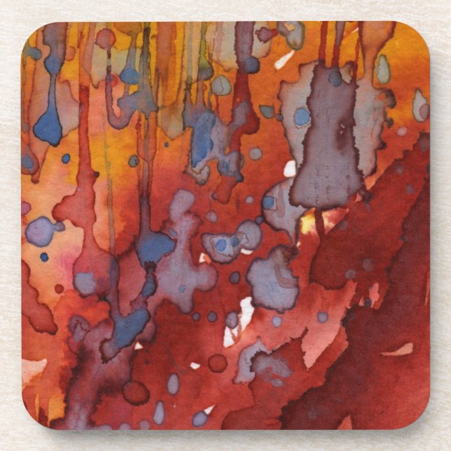 Hintergrund Wasserfarbe 7 Untersetzer (Vorderseite)