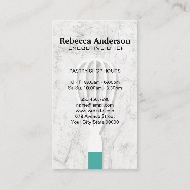 Hintergrund "Whisk Marble" | KOCH Visitenkarte (Vorderseite)