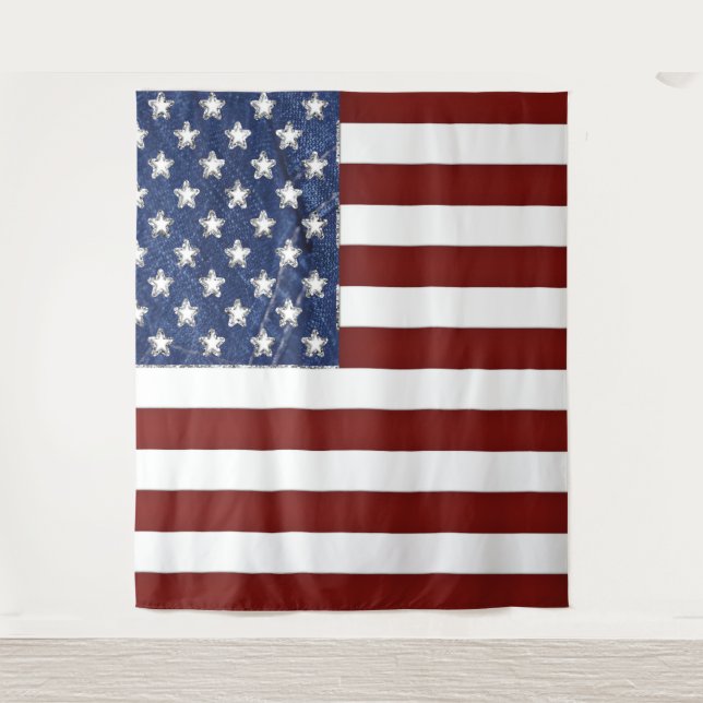 Hintergrundband zum Patriotischen Foto Wandteppich (Vorderseite)