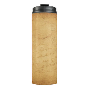 Hintergrundbild Blumen Schrift Thermosbecher