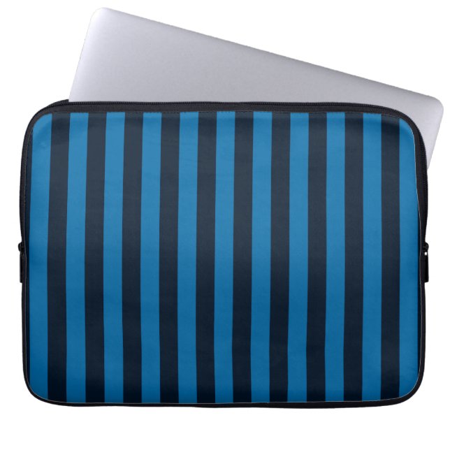 Hintergrundbild für blaue vertikale Streifen anpas Laptopschutzhülle (Vorderseite)