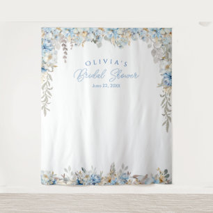 Hintergrundbild für den Stand des Dusty Blue Braut Wandteppich