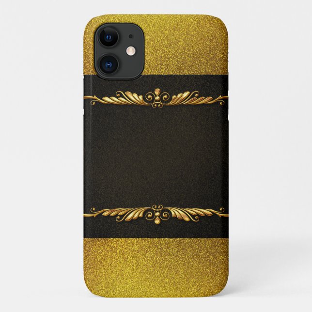 Hintergrundbild Gold Frame Case-Mate iPhone Hülle (Rückseite)