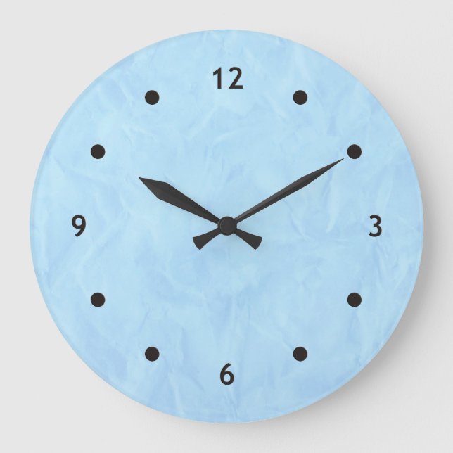 Hintergrundbild TEXTURE - blau Große Wanduhr (Vorderseite)
