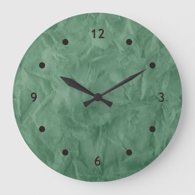Hintergrundbild TEXTURE - dreckig grün Große Wanduhr (Vorderseite)