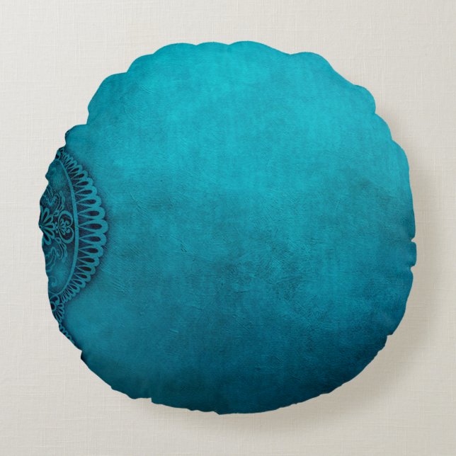 Hintergrundbild-Vorlage für Ornamente Rundes Kissen (Vorderseite)