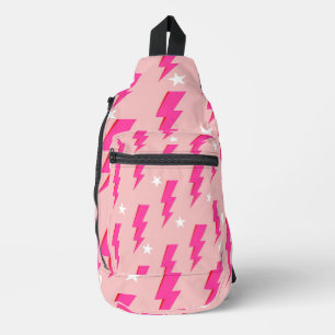 Hintergrundbild Y2K Muster in Star Pink Crossbody Bag
