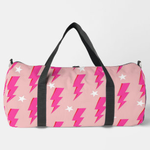Hintergrundbild Y2K Muster in Star Pink Duffle Bag
