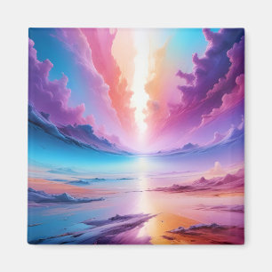 Hintergrundbild zur abstrakten Landschaft Himmel Magnet