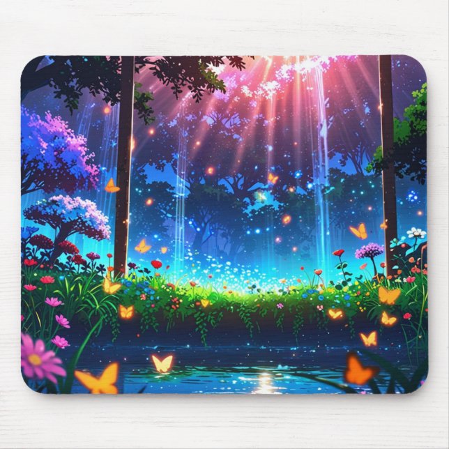 Hintergrundbilder mit virologischer Animation in 4 Mousepad (Vorne)