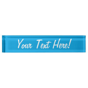 Hintergrunddekor von Sky Blue Color Namensplakette