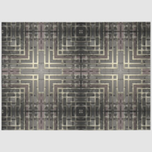 Hintergrunddekoutierung für Gold Graue Metalle Seidenpapier