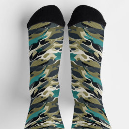 Hintergrunddesign in Camouflage Socken
