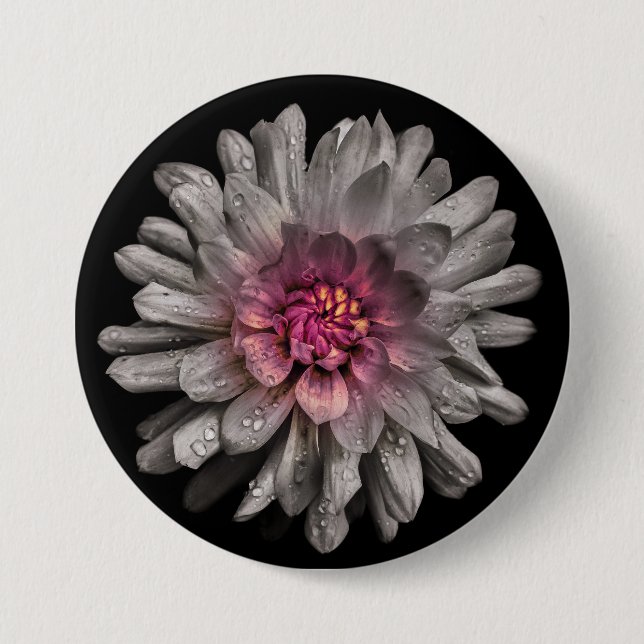 Hintergrundfarbe Blume Nr. 91 Button (Vorderseite)