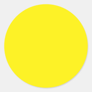 Hintergrundfarbe - Gelb Runder Aufkleber