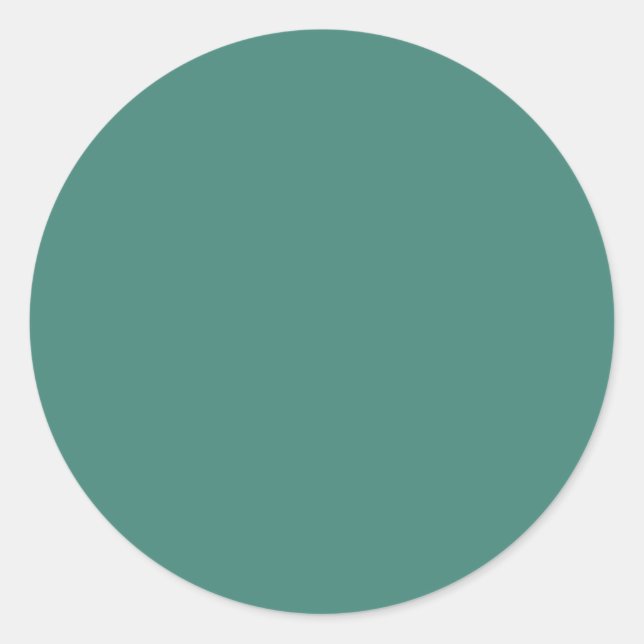 Hintergrundfarbe - Jade Runder Aufkleber (Vorderseite)