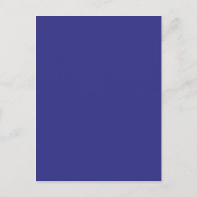 Hintergrundfarbe - Royal Blue Postkarte (Vorderseite)