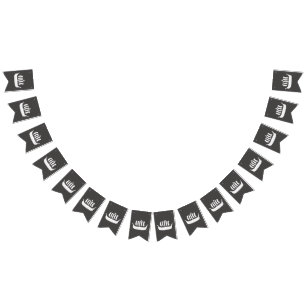 Hintergrundfarbe Viking-Schiffe Longboats w/custom Wimpelkette