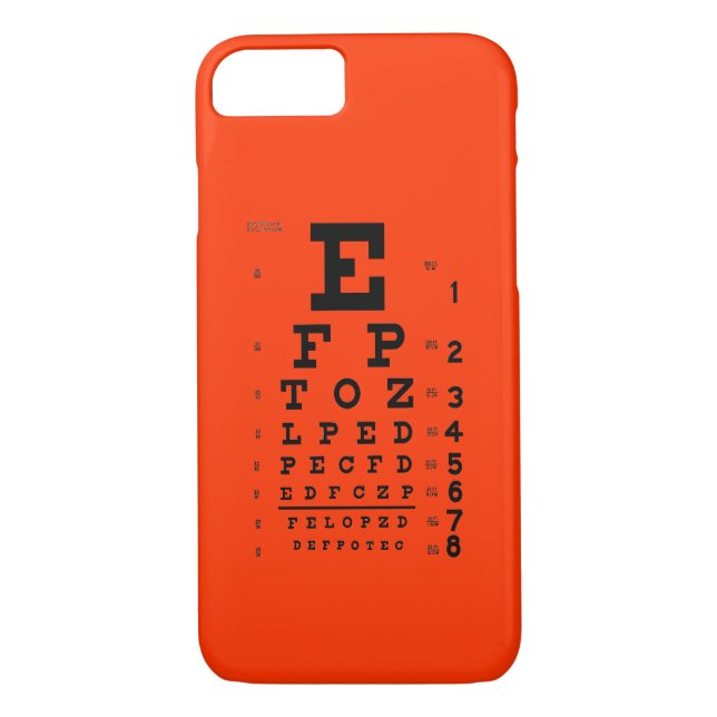 Hintergrundfarbtelefonkasten des Augen-Diagramms Case-Mate iPhone Hülle (Rückseite)