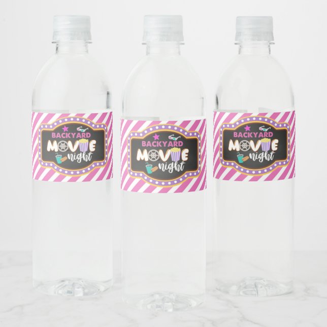 Hintergrundfilm Night Water Flasche Label - Mädche (Flaschen)