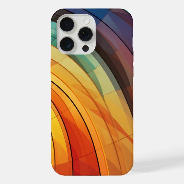 Hintergrundgestaltung in Regenbogenfarben iPhone 15 Pro Max Hülle (Rückseite)