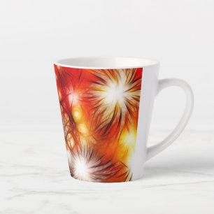 Hintergrundinformationen zu abstrakten Feuerwerksk Milchtasse