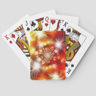 Hintergrundinformationen zu abstrakten Feuerwerksk Spielkarten