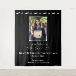 Hintergrundinformationen zu Foto, Cap, Diploma Abs Wandteppich