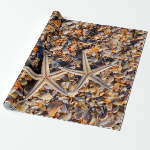 Hintergrundinformationen zu Starfish Seashells Geschenkpapier