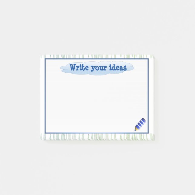 Hintergrundinformationen zum Brainstorming und zur Post-it Klebezettel (Vorderseite)