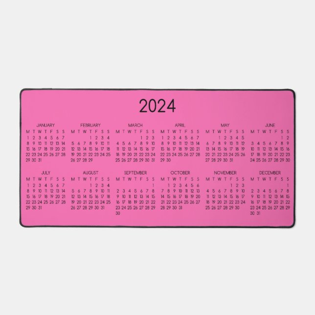 Hintergrundinformationen zum Kalender 2024 - Hot-P Schreibtischunterlage (Vorderseite)