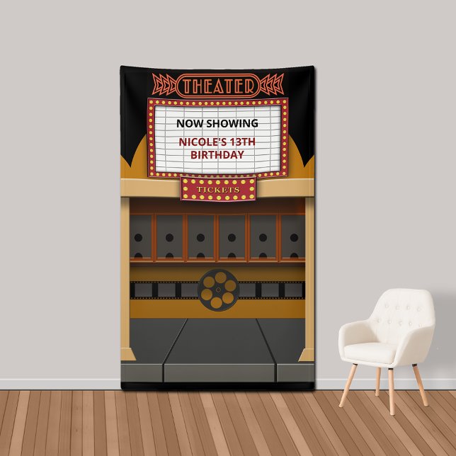 Hintergrundinformationen zum Kino Marquee Ticket Banner (Von Creator hochgeladen)