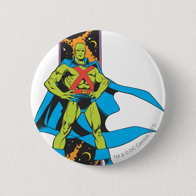 Hintergrundinformationen zum Martian Manhunter & S Button (Vorderseite)