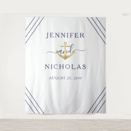 Hintergrundinformationen zum Nautical Gold Anchor Wandteppich