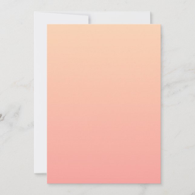 Hintergrundinformationen zum Peach Gradient Einladung (Vorderseite)