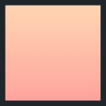 Hintergrundinformationen zum Peach Gradient Poster<br><div class="desc">Schlicht pfirsichfarbener und rosa Farbverlauf.</div>