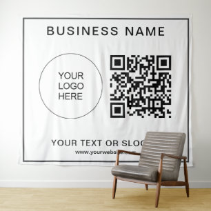 Hintergrundinformationen zum QR-Code für Veranstal Wandteppich