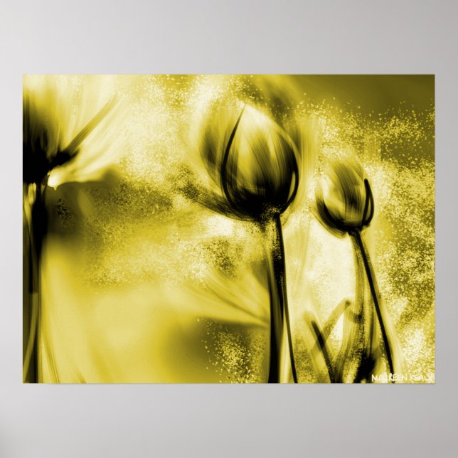 Hintergrundleuchten im antiken Poster (Vorne)