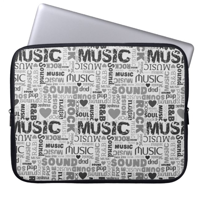 Hintergrundmusik Notebook-Rückenlehne Laptopschutzhülle (Vorderseite)