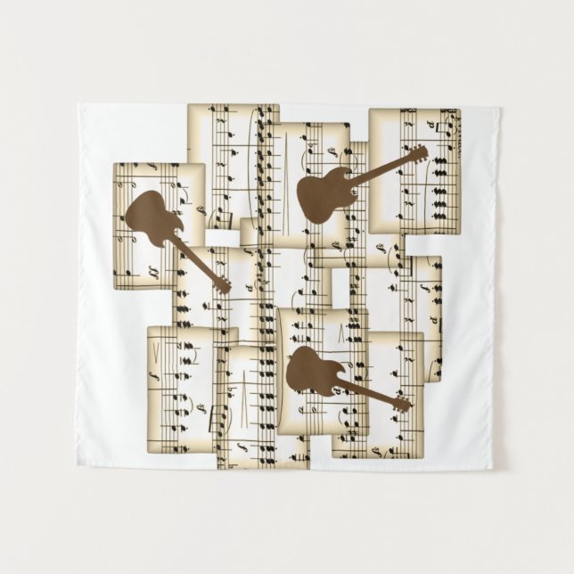 Hintergrundmusik Wandteppich (Vorderseite (Horizontal))