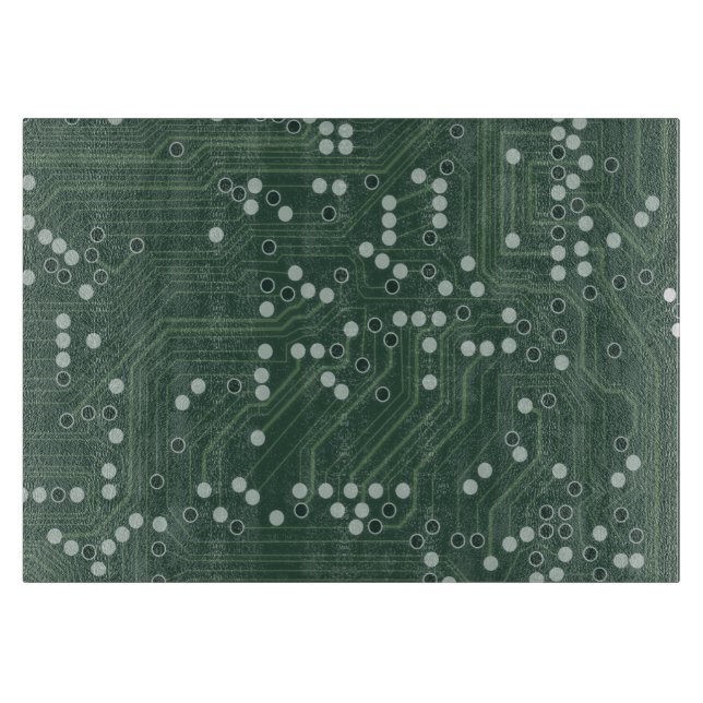 Hintergrundmuster Art des Green Circuit Board Schneidebrett (Vorderseite)