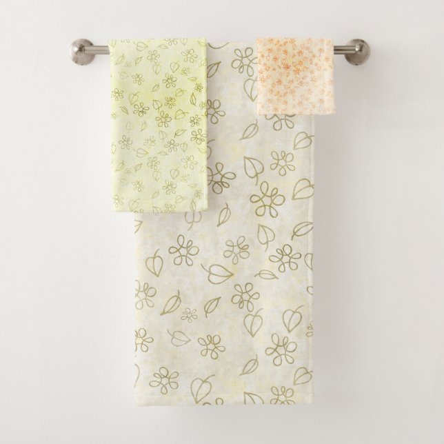 Hintergrundmuster Grafische moderne Liebe für den  Badhandtuch Set (Insitu)