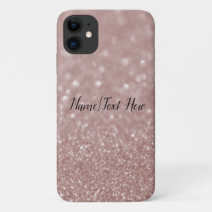 Hintergrundname des Rose Gold Glitzer-Musters Case-Mate iPhone Hülle