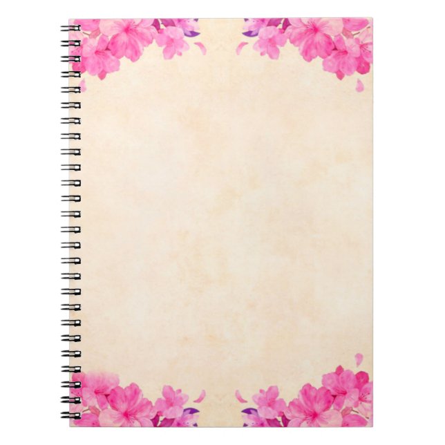 Hintergrundpapier zur Blume Notizblock (Vorderseite)