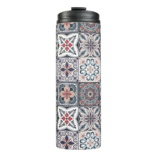Hintergrundspuren/Talavera inspiriert Fliesen 2 Thermosbecher